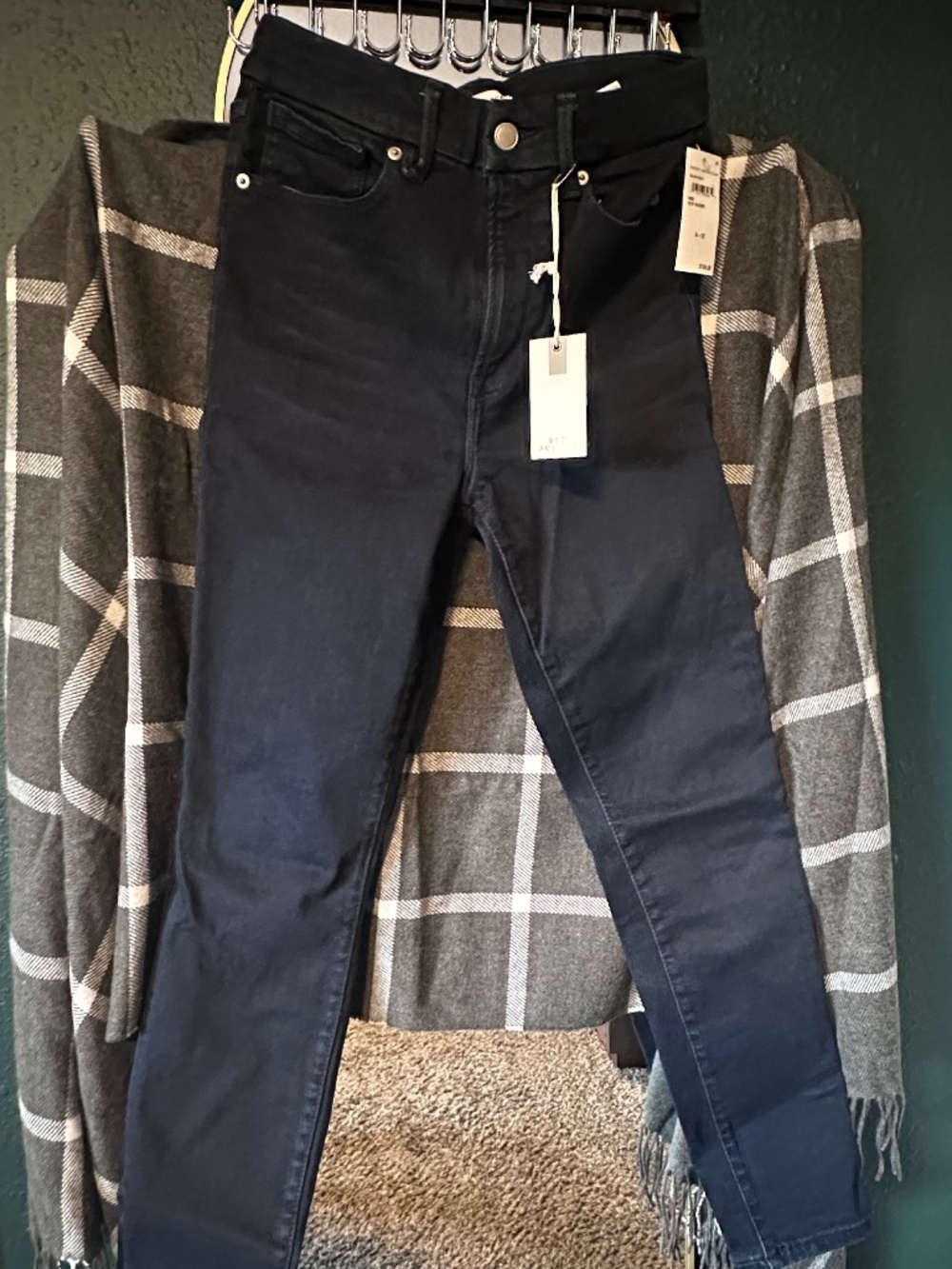 Good American Good Legs Always Fits Sz 6-12 Deep Blue 002
